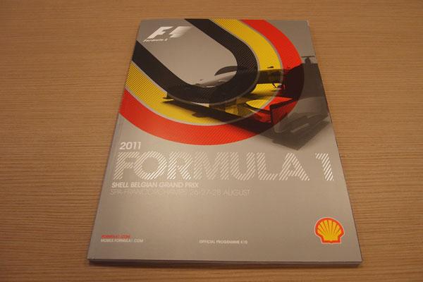 【限定販売】2011年ベルギーGP・オフィシャルプログラム