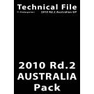 テクニカルファイル・セット（2010 Rd.2 オーストラリア）
